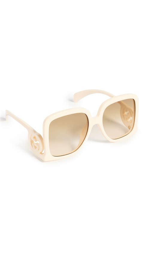 gucci chaise-lounge oversized sunglasses|gucci square sunglasses unisex.